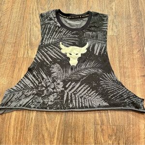 Womens Under Armour Size L Crop Tank Project Rock